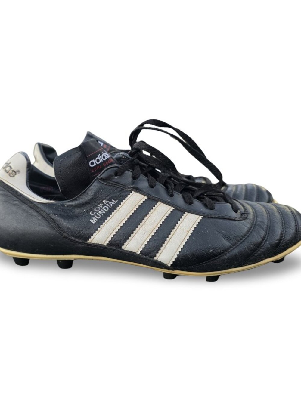 Vintage Adidas Copa Mundial Soccer Cleats Mens 11 Black Leather Made in Germany